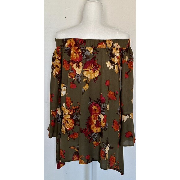 Blu Pepper Women Size S Flora Long Sleeve Blouse Boho Peasant Feminine - Picture 6 of 10